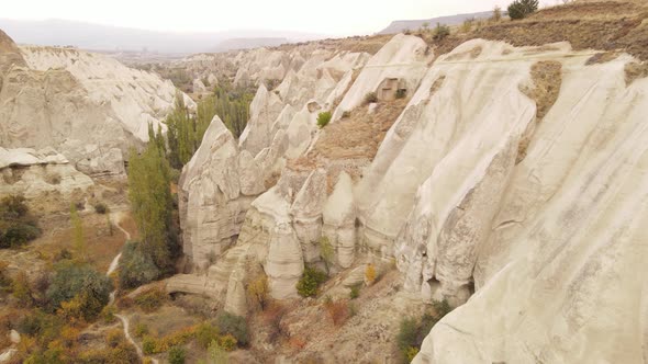 Cappadocia Landscape Aerial View, Turkey, Goreme National Park alt