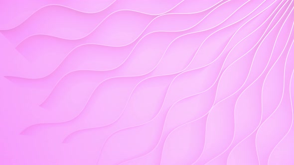 3d render abstract wave motion pinc lines background.