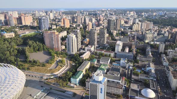 Aerial View of Kyiv By Day. Ukraine alt