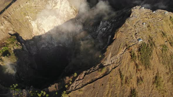 Morning on Mt. Batur in Bali, Indonesia