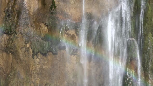 Rainbow on a Waterfall 