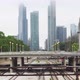 Railroad Tracks and Skyline of Chicago - VideoHive Item for Sale