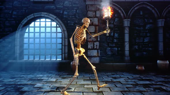 Spooky Ancient Skeleton