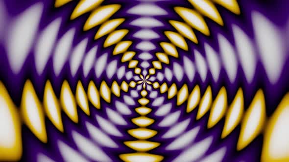 Abstract Yellow and Purple Colored Hypnotic Background