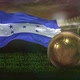 Honduras Flag With Football And Cup Background Loop 4K - VideoHive Item for Sale
