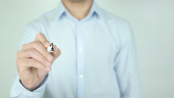 100% Expert, Writing On Transparent Screen alt