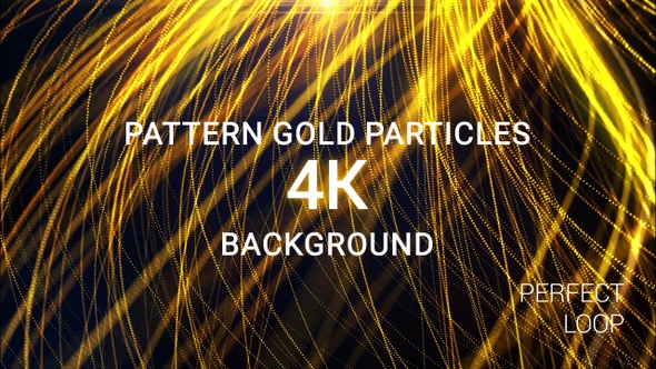 Pattern Gold Particles 4k