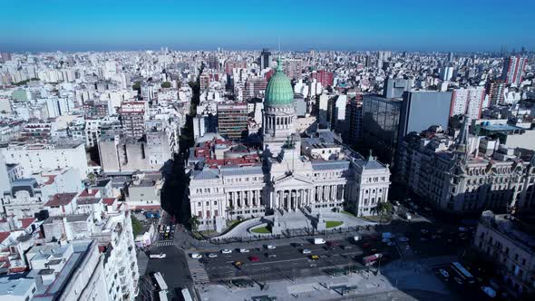 Buenos Aires Argentina. Downtown landscape of tourism landmark city. alt