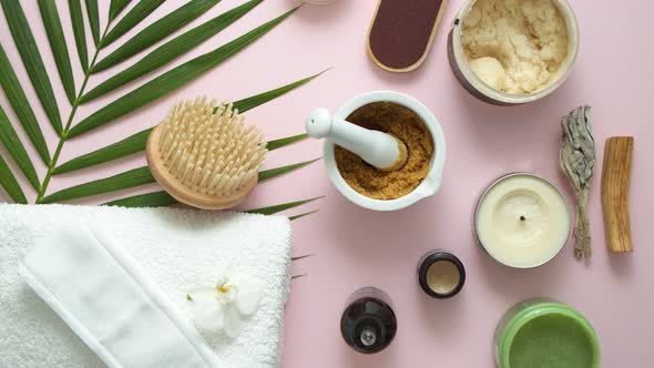 Spa and Body Care Composition. Wellness and Beauty Treatment alt