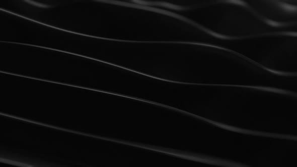 3D Abstract Waves Black Background alt