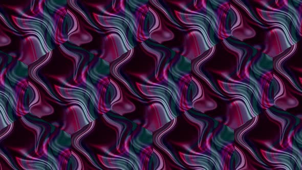 Abstract pink cyan Hexagon Spinning Shiny Liquid Animated Background alt