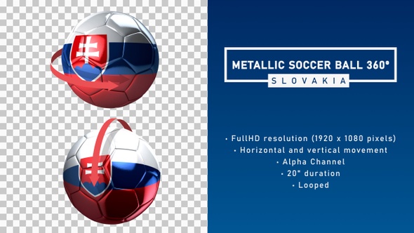 Metallic Soccer Ball 360º - Slovakia