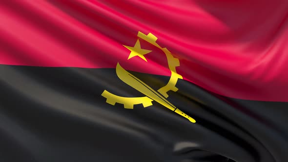 The Flag of Angola alt