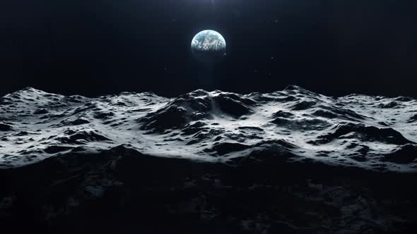 Large Shadow Passing Across the Surface of the Moon and Heading to Earth alt