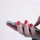 Closeup of Female Hands Texting on Smartphone Woman Typing Message or Email - VideoHive Item for Sale