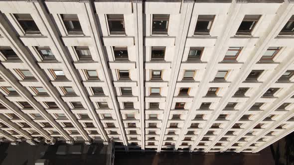 Many Windows of a Building Built in the Style of the Former USSR alt