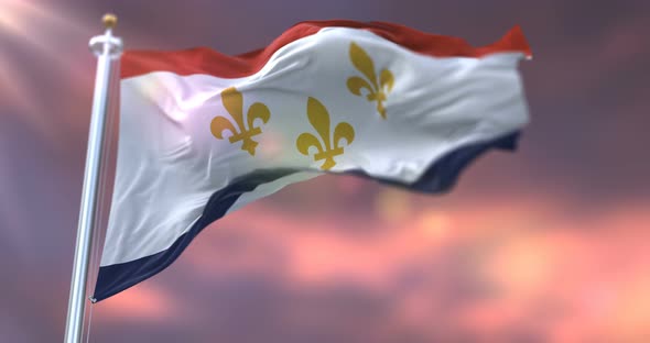 New Orleans Flag, United States alt