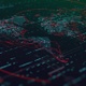 Futuristic World Map with Highlighted Elements 4K - VideoHive Item for Sale