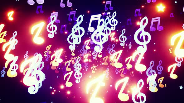 Musical Notes 4k