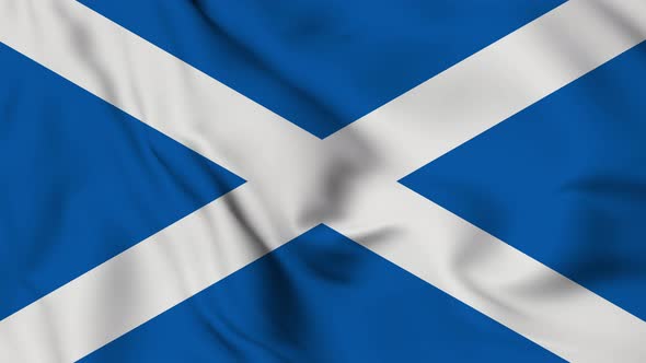 Scotland flag seamless waving animation alt
