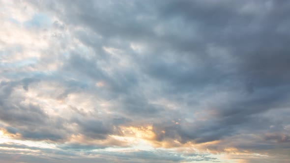 Cloudy Weather, Clouds At Sunset, Beautiful Sunset, Time Lapse