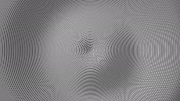 Abstract white pattern of circles with wave displacement effect