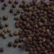 Black Pepper is Poured Onto the Turntable Black Peppercorns