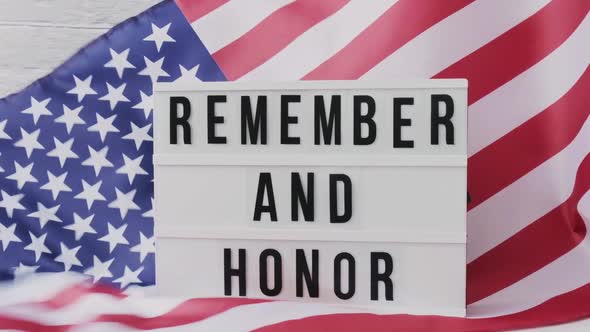 Slow Motion Waving American Flag Background alt