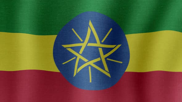 The National Flag of Ethiopia