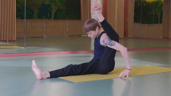 a Young Guy Starts a Yoga Class