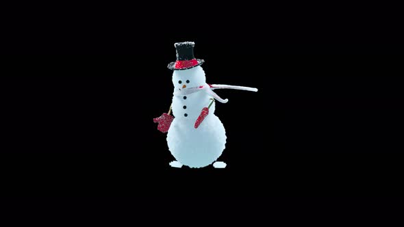 Snowman Dancing 4K alt