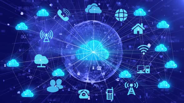 Cloud Computing Internet Of Things Technology Cloud Service Network Data Transmission  alt