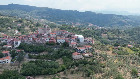 Ancient Italian Village Zoom In