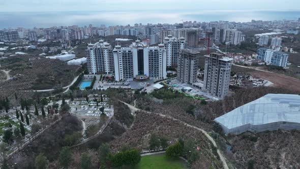 Farm Landscapes Background Texture 4 K Aerial View alt