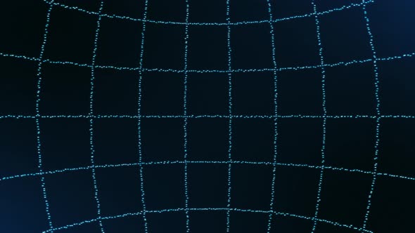 3d circle grid of rectangular particles as an interface element alt