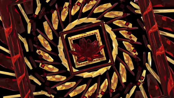 Ornament Lotus Gold Victory 3 In 1