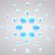 Cardano ADA Clean Logo - 3D Animation Motion Graphics Background. Blue blocks around glass spheres. - VideoHive Item for Sale