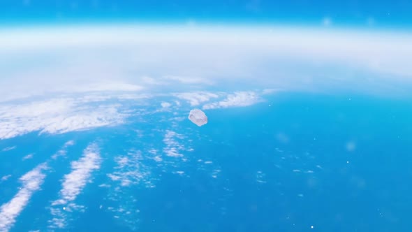 A Meteorite Entering The Atmosphere  alt