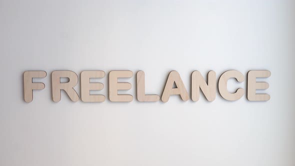 The Word Freelance Stop Motion