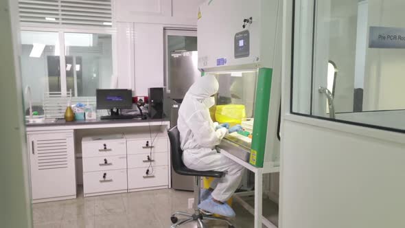 Scientist Hazmat Biosafety Pcr Testing Room 2