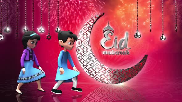 Eid Greetings Motion Graphics Template