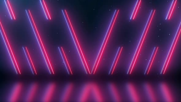 Abstract Neon Line Background