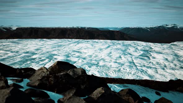 Alaska Glacier in Mountains Landscape alt