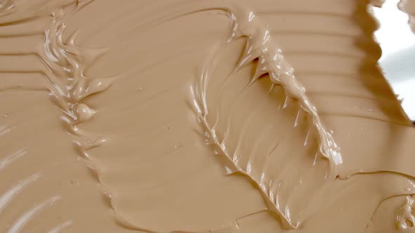 Foundation for Face Smear Concealer Cosmetic Liquid Foundation or Cream Beige Color Smudge alt