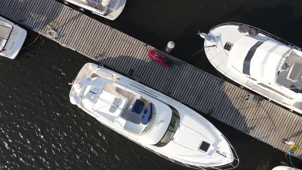 Yachts arial view alt