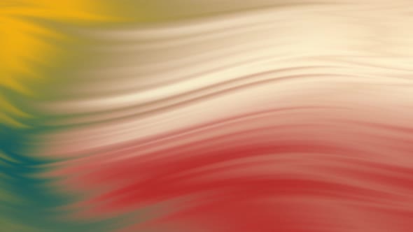 Fluid vibrant gradient footage. Moving 4k animation of green yellow red beige colors with smooth mov