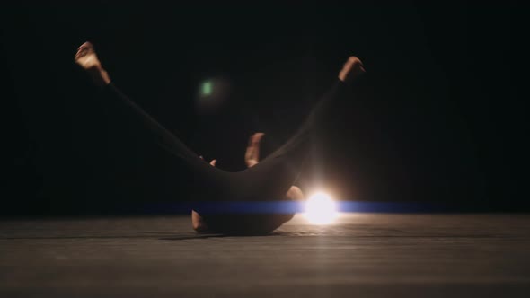 A Choreographer is Break Dancing on Stage alt