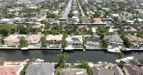 Aerial Video Fort Lauderdale Seven Isles Residential Waterfront Homes 