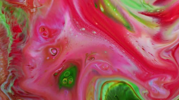 Colorful Liquid Ink Colors Blending Burst Swirl Fluid 87