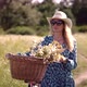Woman With Bicycle, Girl Cyclist Walking With Bicycle, Girl Relaxing On  Wildflower Field - VideoHive Item for Sale